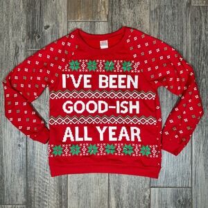 Freeze I've Been Good-ish All Year Christmas Sweater - Youth‎ Medium 7/9